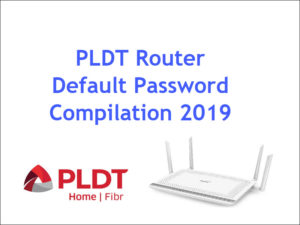 Image for default password of PLDT routers 2019 compilation