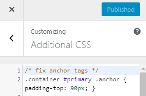 Screenshot image showing how to fix hyperlinks overshoot their anchor tags.