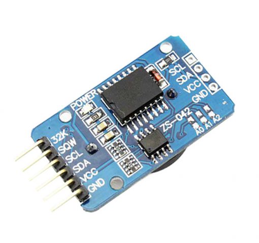 picture of DS3231 real time clock or rtc module for connection with esp-01 and lcd display