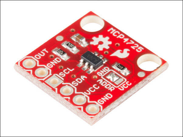 A screenshot of another model of MCP4725 breakout board 