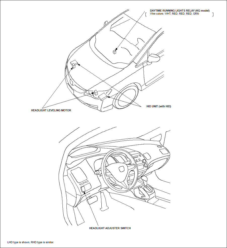 Third picture of Honda Civic exterior light component location including the back-up lights